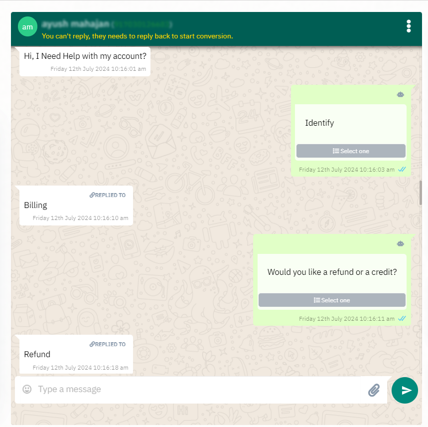 WhatsApp Bot Builder - Cheapest API India